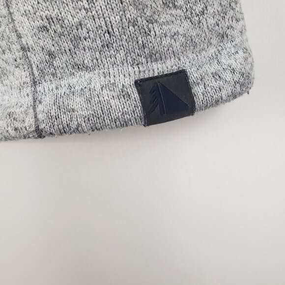 LL Bean Hooded Sweater Fleece Coat Gray Longline Full Zip Jacket Womens Size LP - Picture 4 of 10